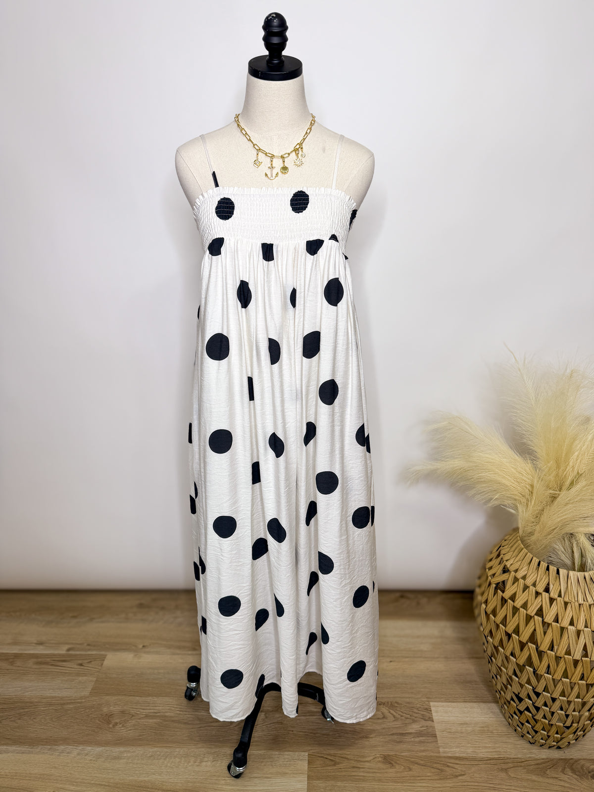Polka Dot Maxi Dress