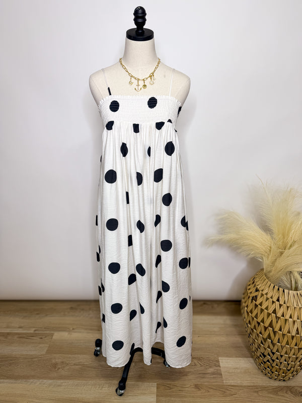Polka Dot Maxi Dress