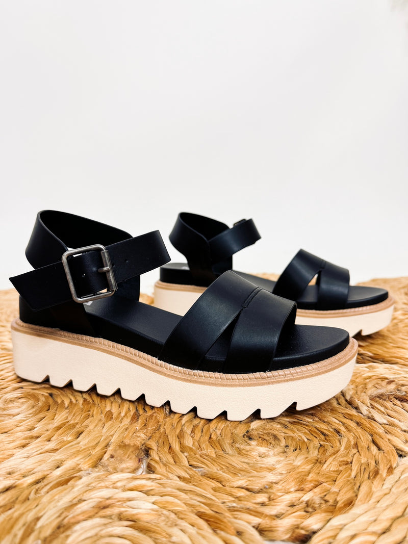 Black MIA Jovie Platform Sandals
