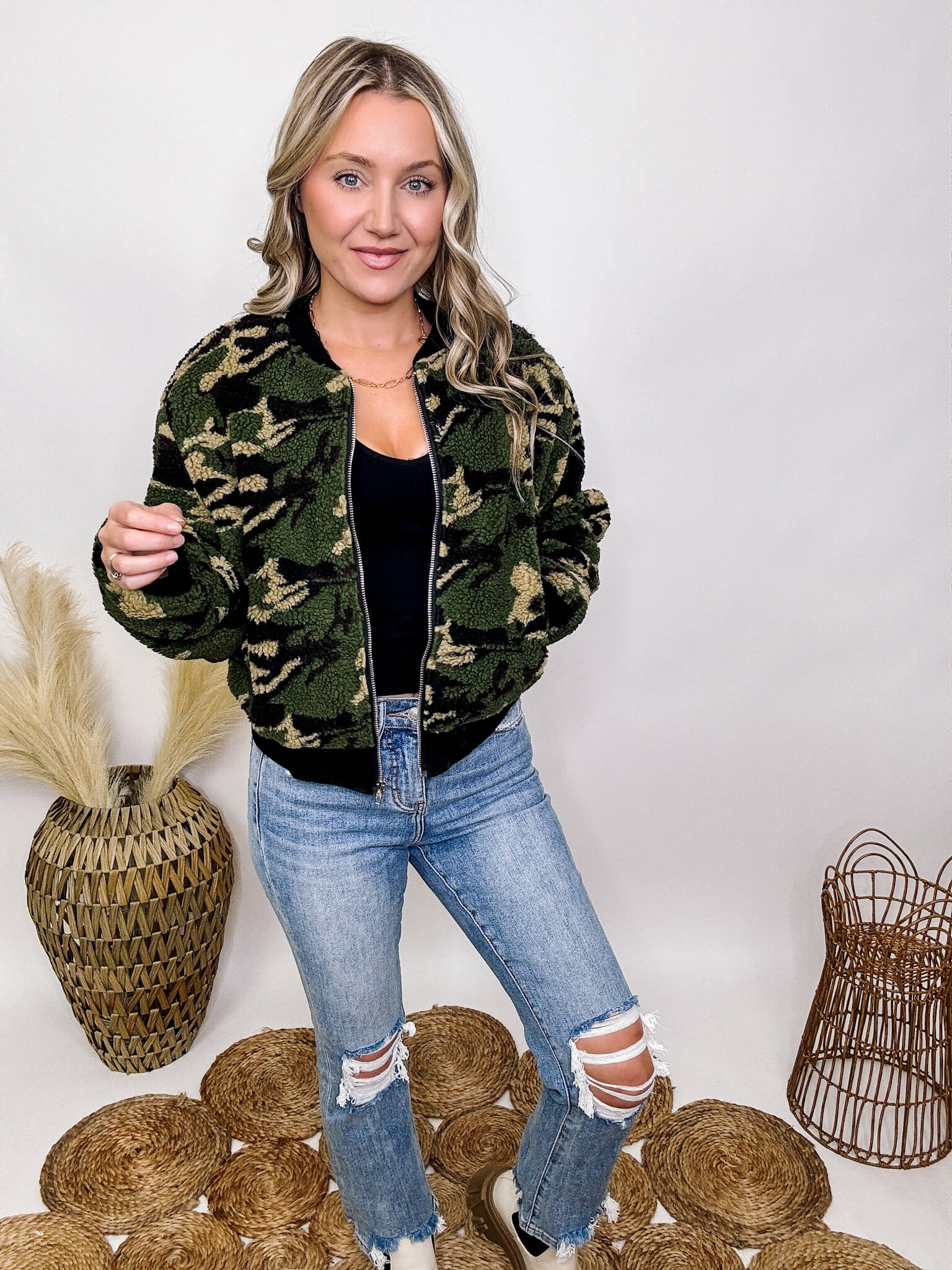 Teddy camo jacket hotsell