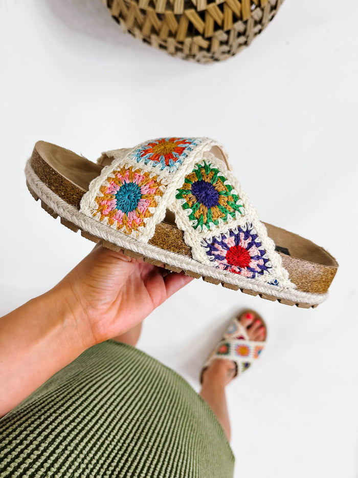 Tacoma Crochet Sandals by Dirty Laundry in Natural