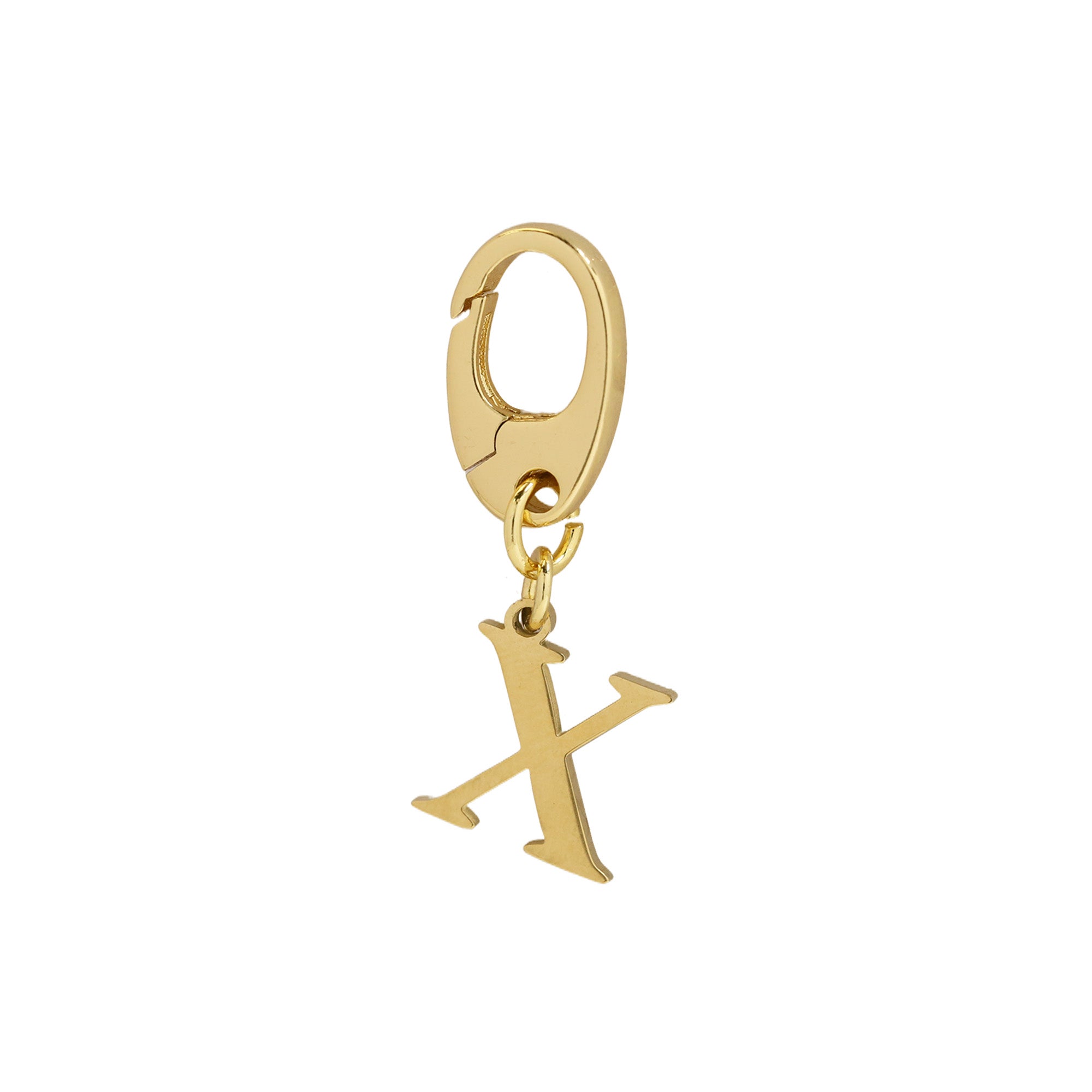 Initial Letter Charms | Interchangeable Clasp | 18k Gold Plated
