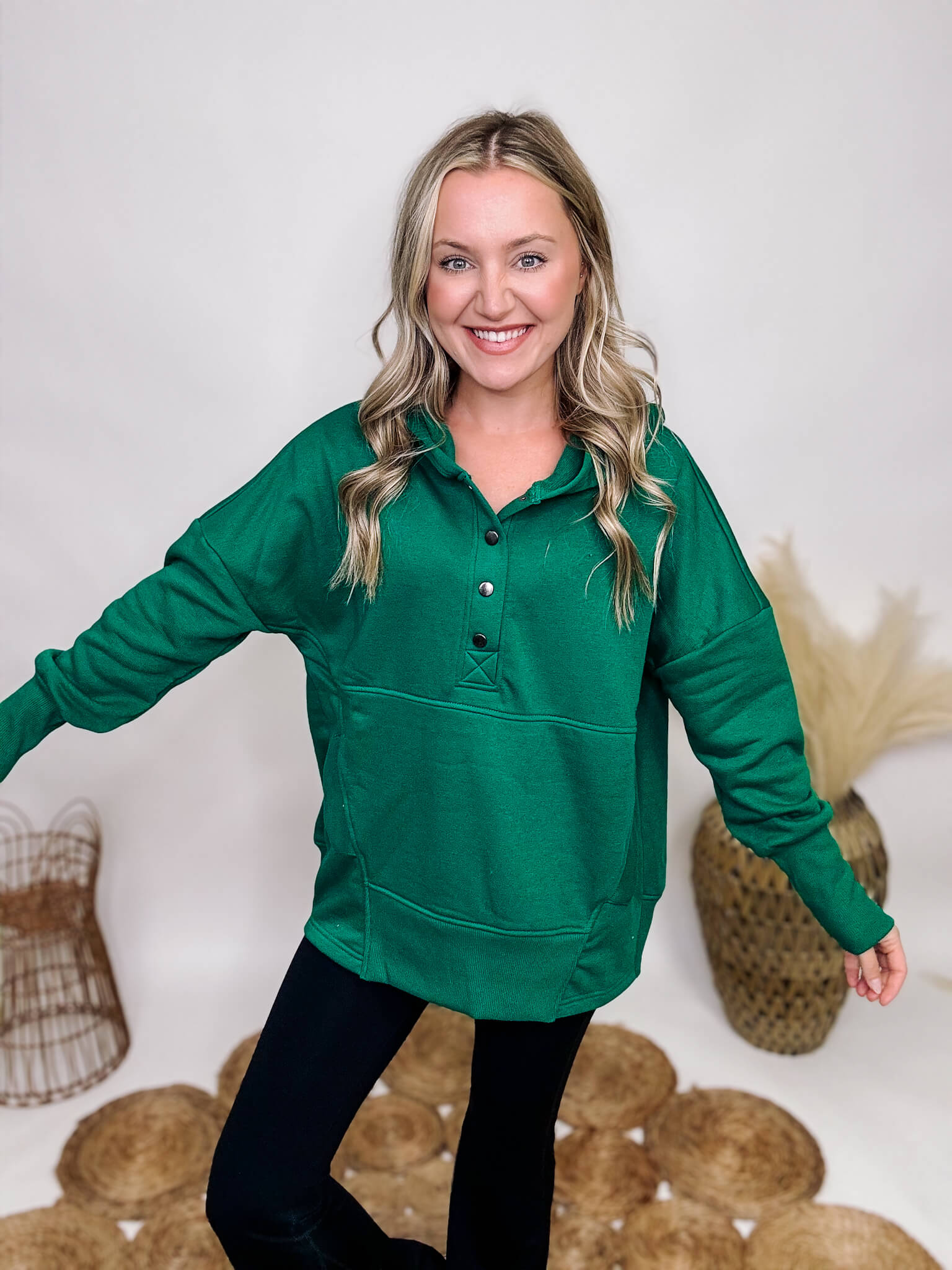Green oversized 2025 hoodie