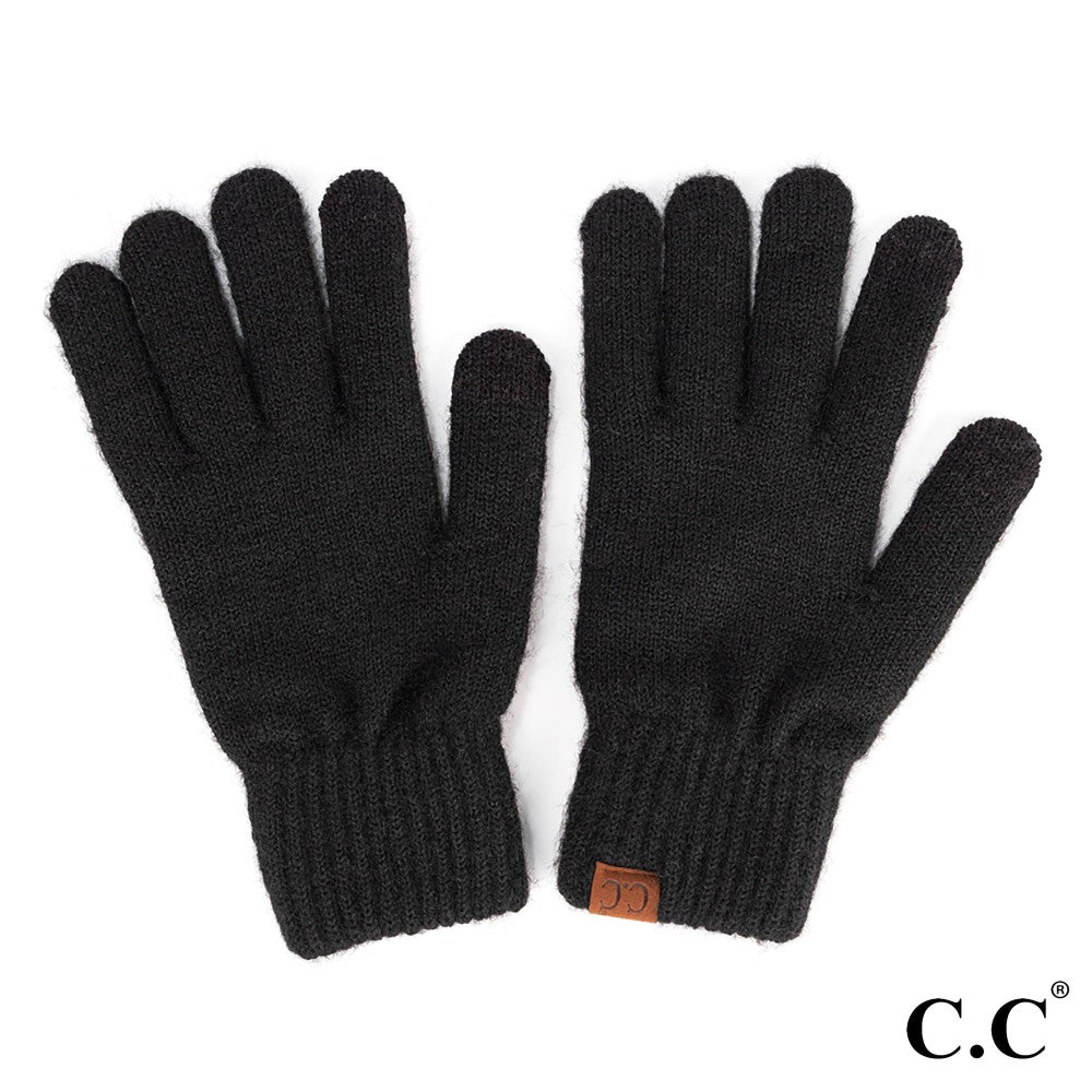 black touchscreen gloves