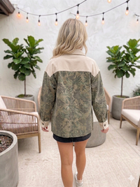 camouflage button up jacket