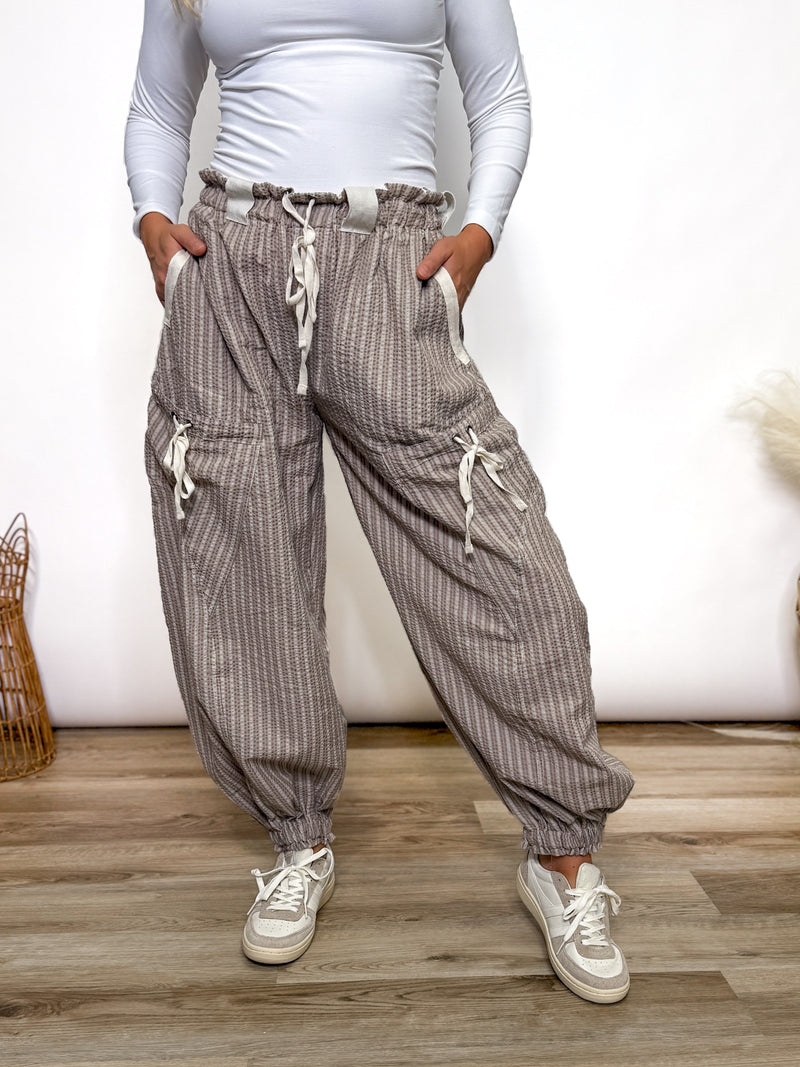 Coco Striped Jogger Pants