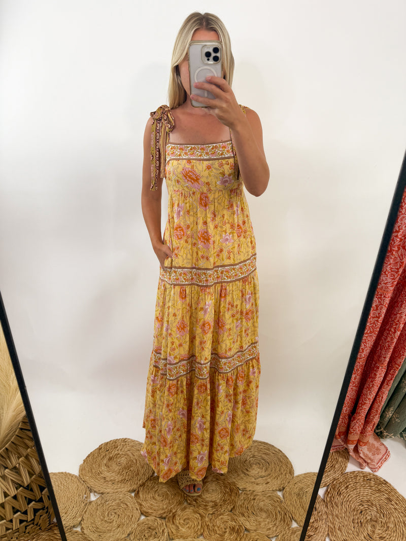 Golden Bloom Yellow Floral Boho Maxi Dress | Summer to Fall Style Bmaes Boutique Golden Bloom Yellow Floral Boho Maxi Dress | Summer to Fall Style Bmaes Boutique