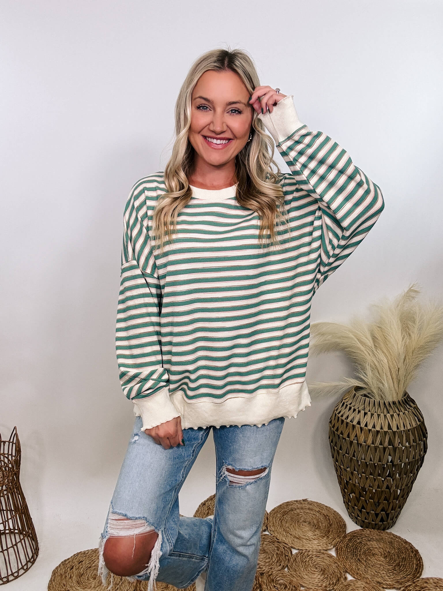 Peach love sweater hot sale